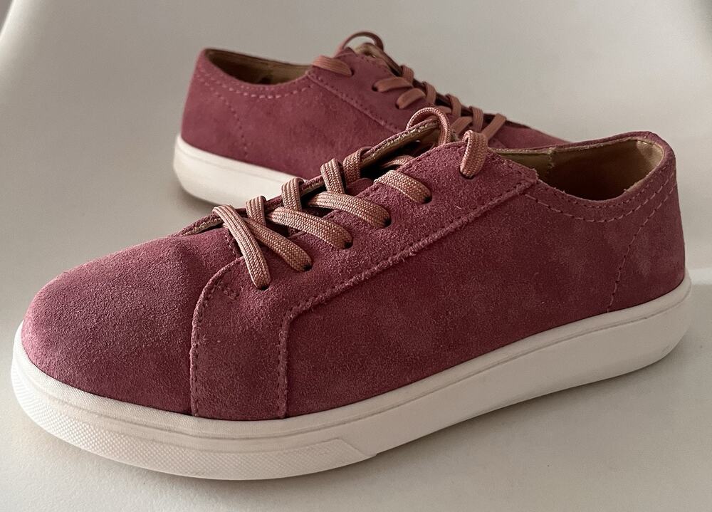 Portland Leather Goods Patina Foxglove Suede Sneakers Women's 6.5 Pink Berry